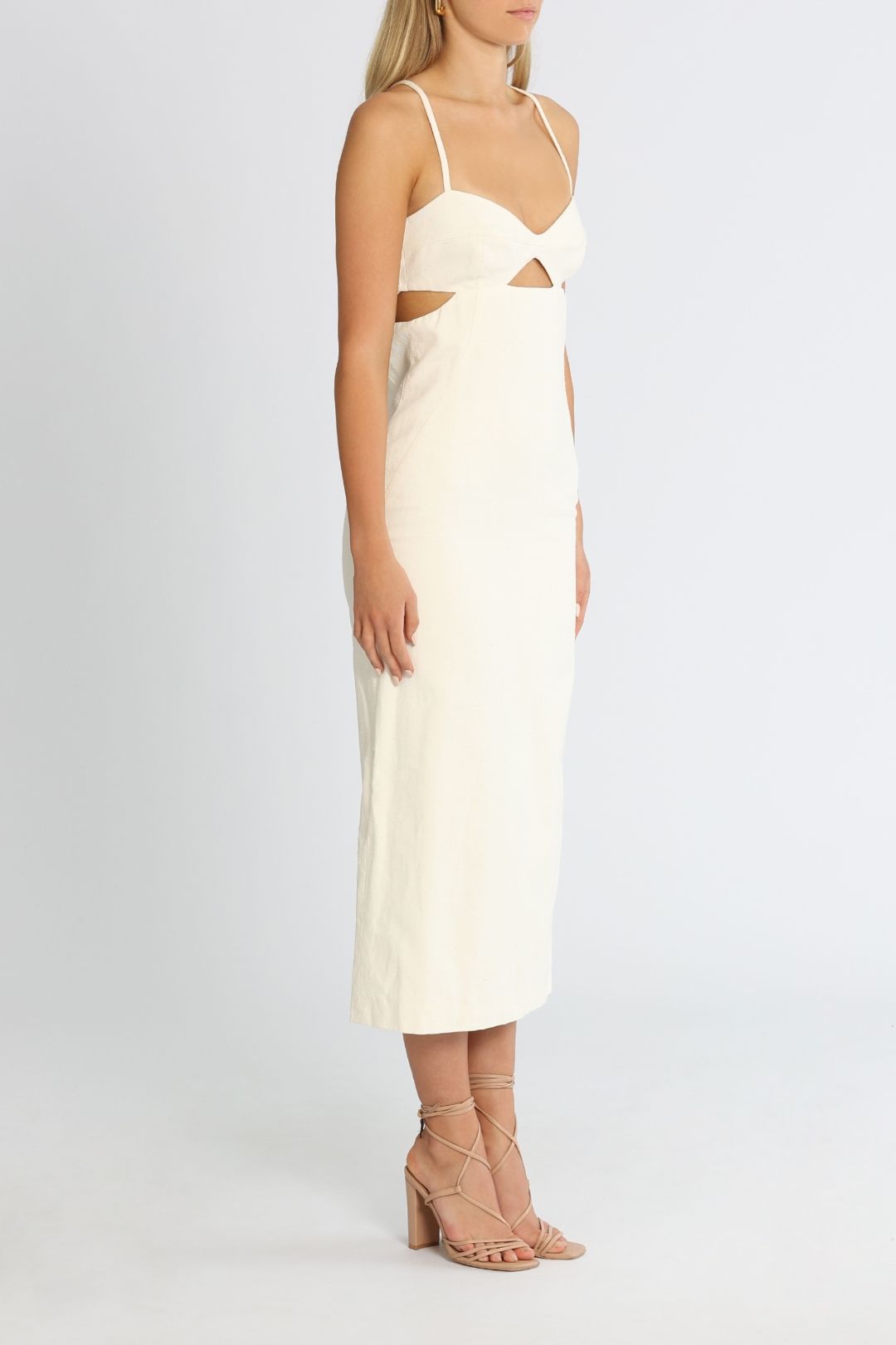 Walton Midi Dress - Cream photo 2