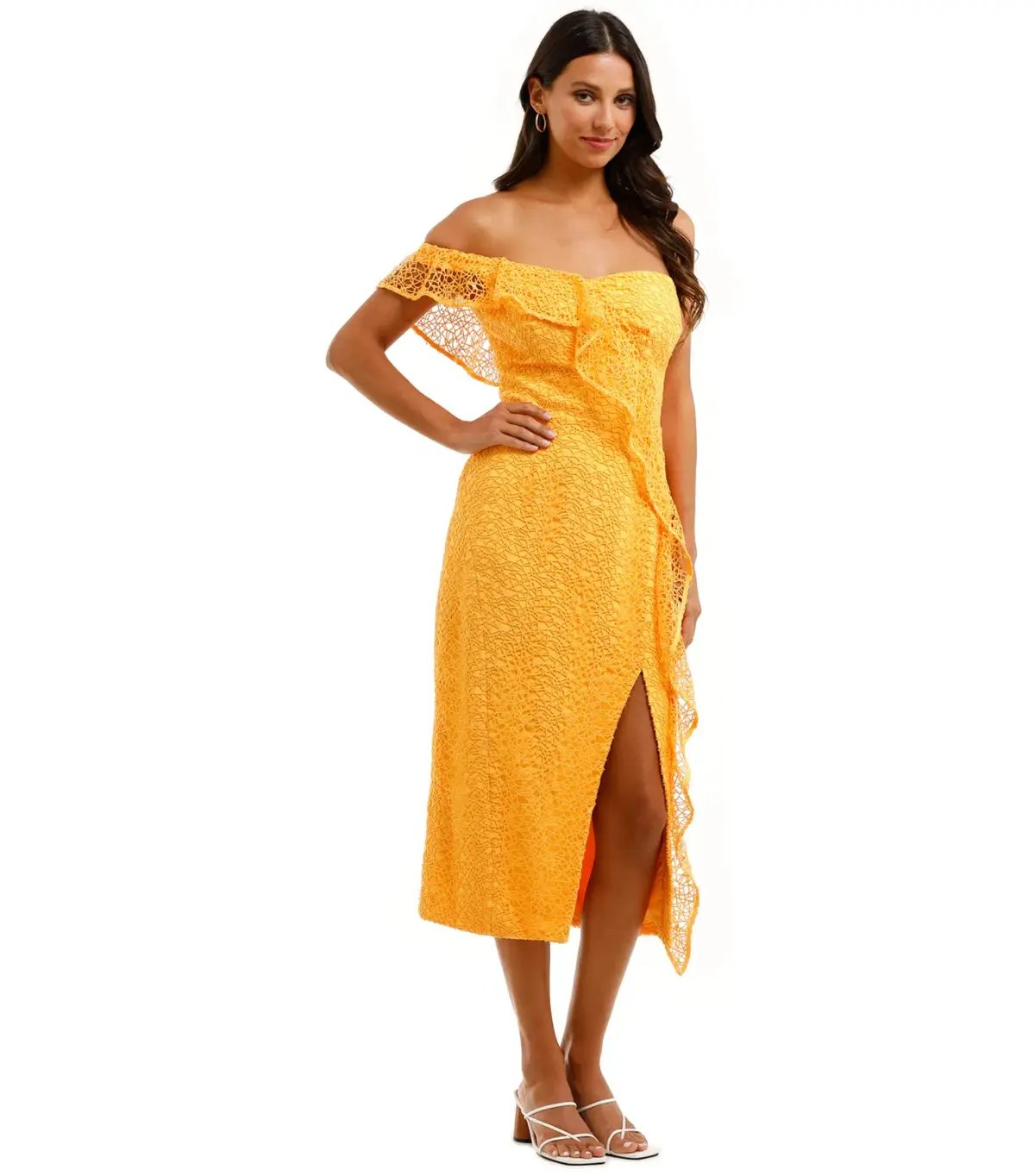 Rebecca Vallance Baha Dress Yellow Size AU 6 photo 2