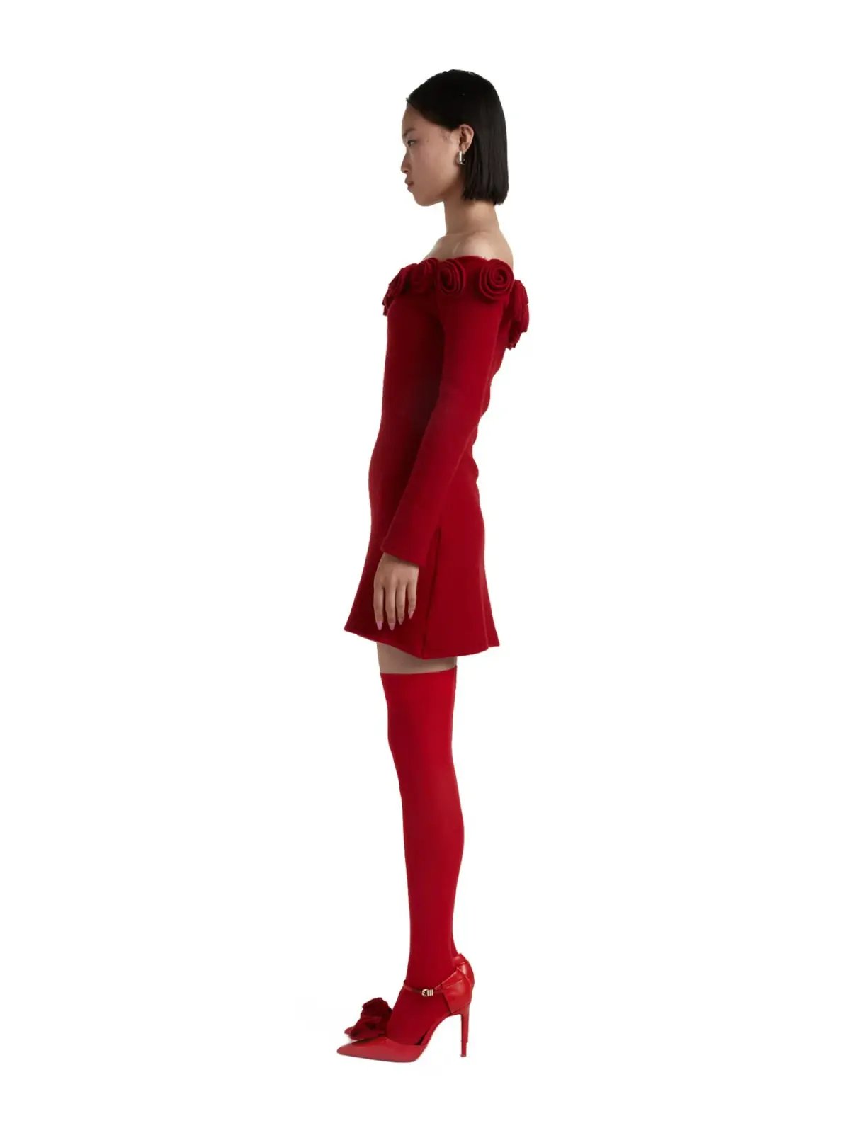 Mirae Paris Carlota Cherry Mini Dress Red Size AU 6 photo 2