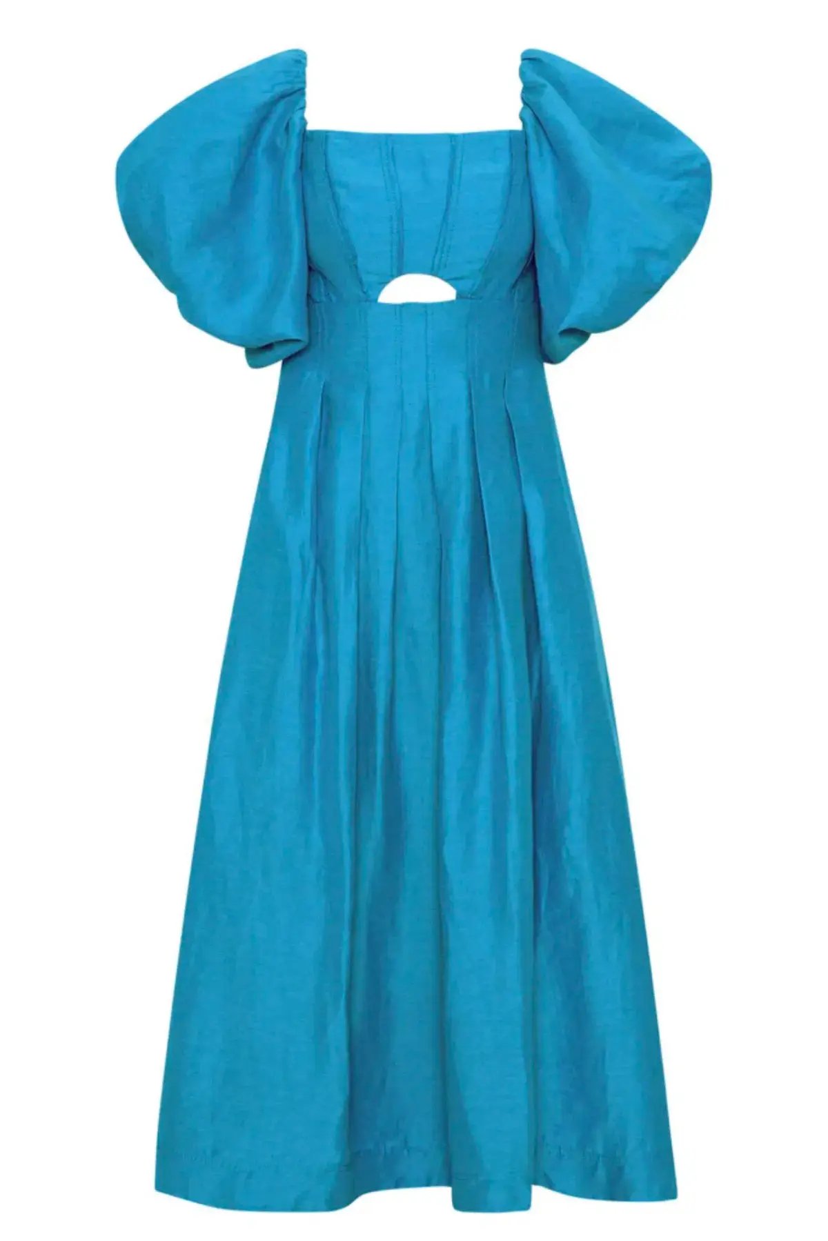 Aje Eugenie Off Shoulder Midi Dress Blue Size 14 photo 4
