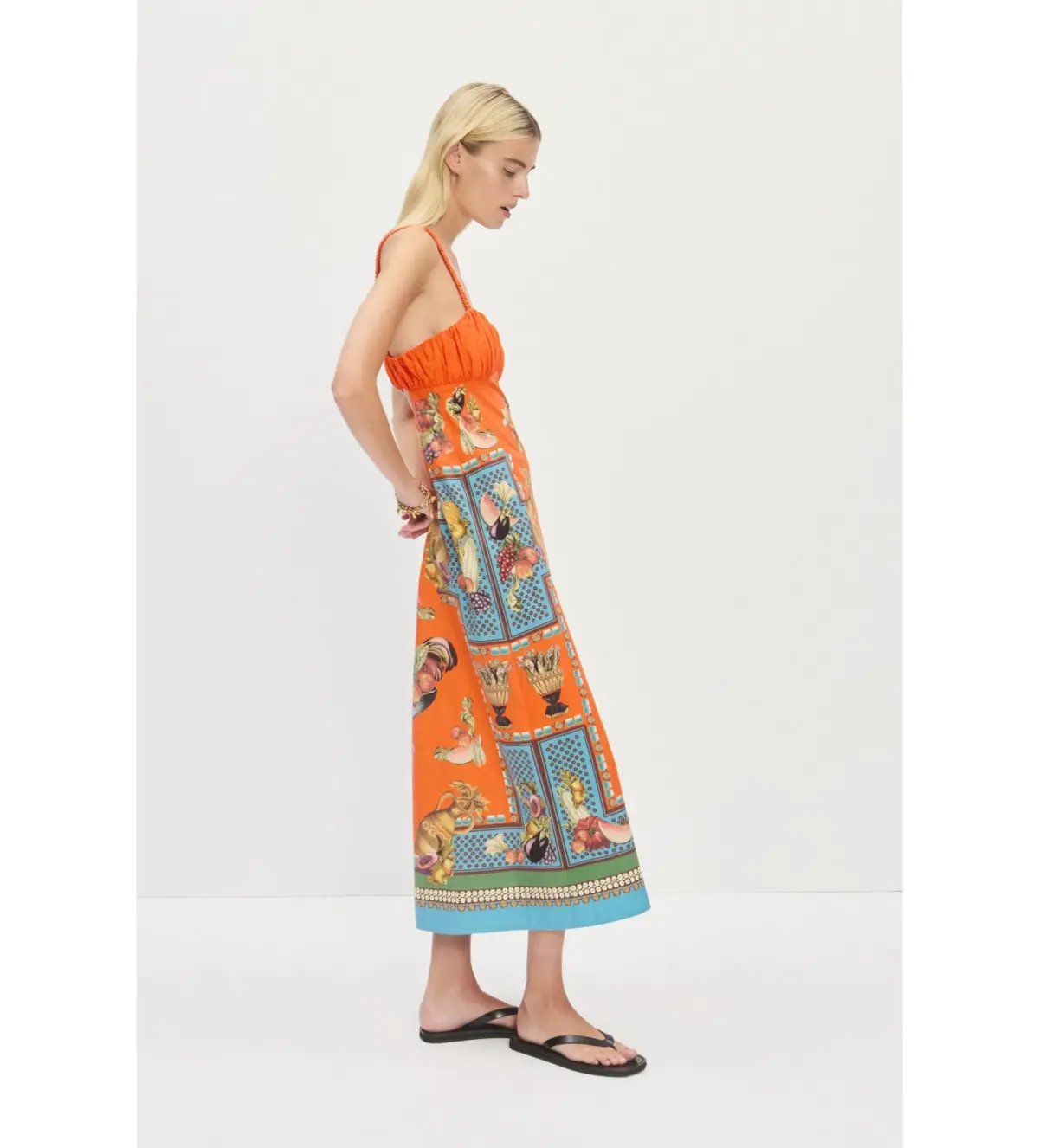 Alemais Rocco Midi Dress Orange Size AU 10 photo 3