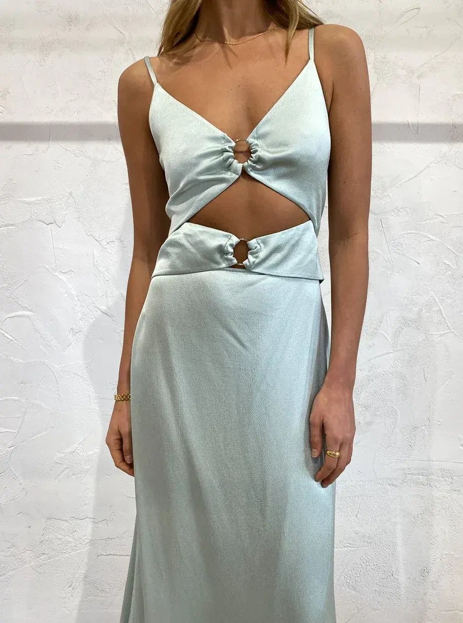 Anna Quan Carina Dress Pistachio Size 12 photo 2