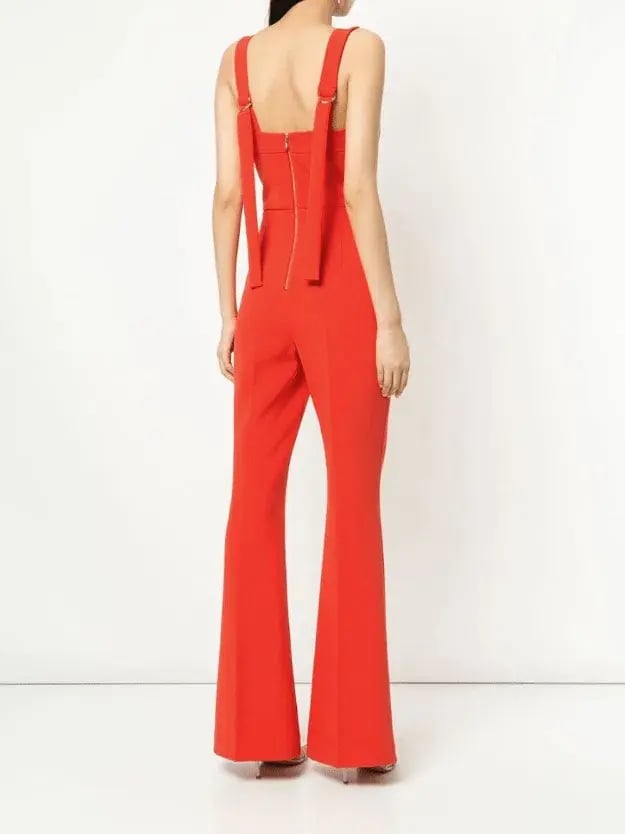 Rebecca Vallance L'Amour Jumpsuit Orange Red Size 8 photo 2