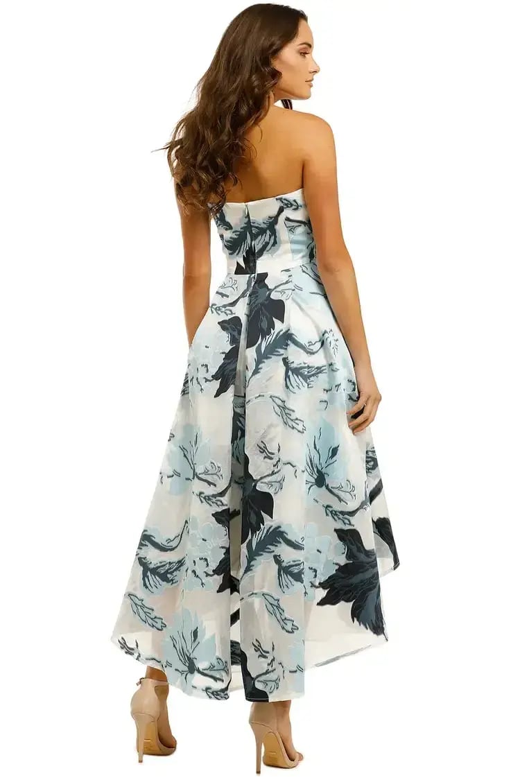 Moss and Spy Luna Strapless Dress in Multi Size 12 photo 3