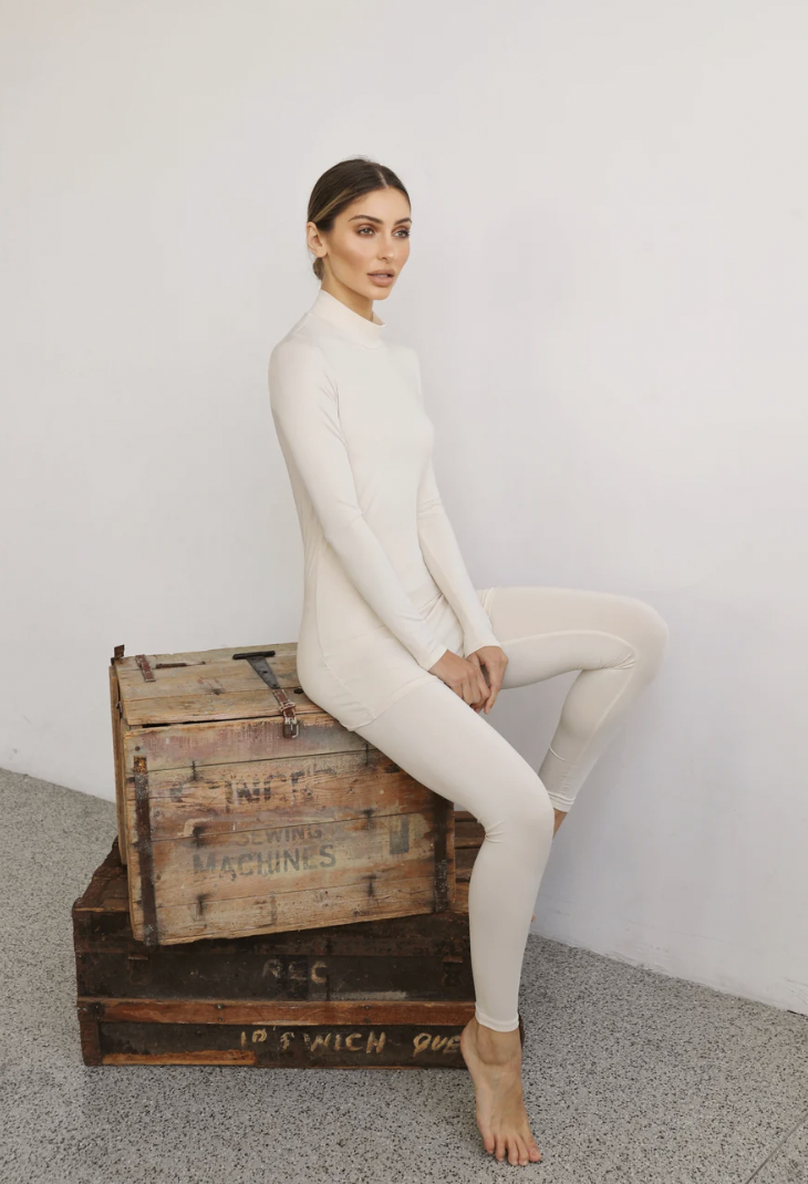 LUXE BASIC LEGGINGS SAND photo 3