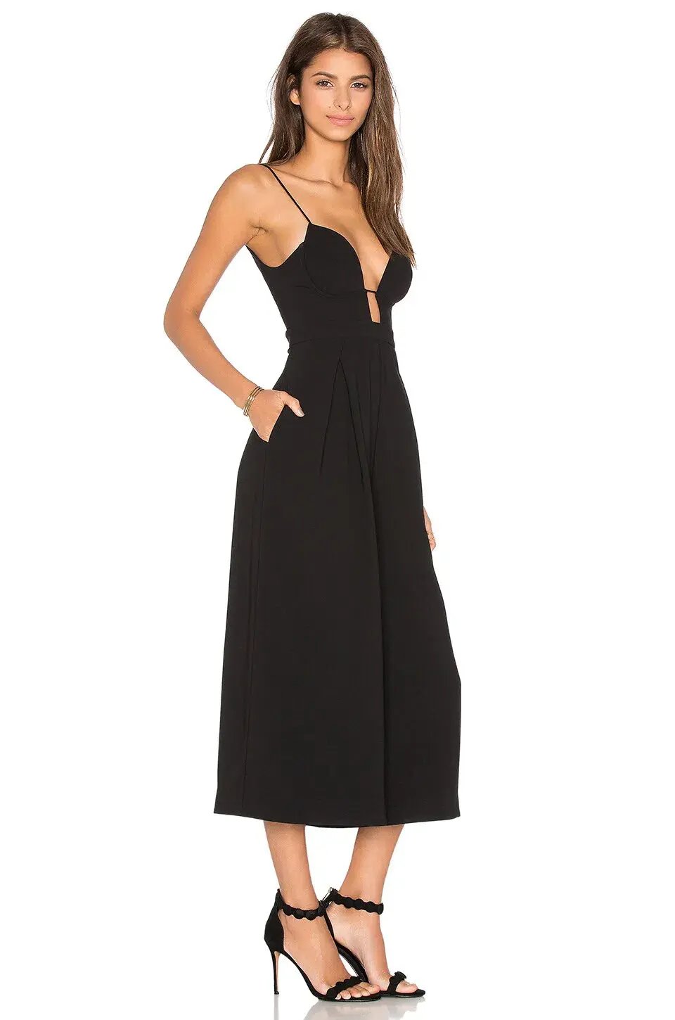 Zimmermann Crepe Underwire Jumpsuit Black Size AU 12 photo 2