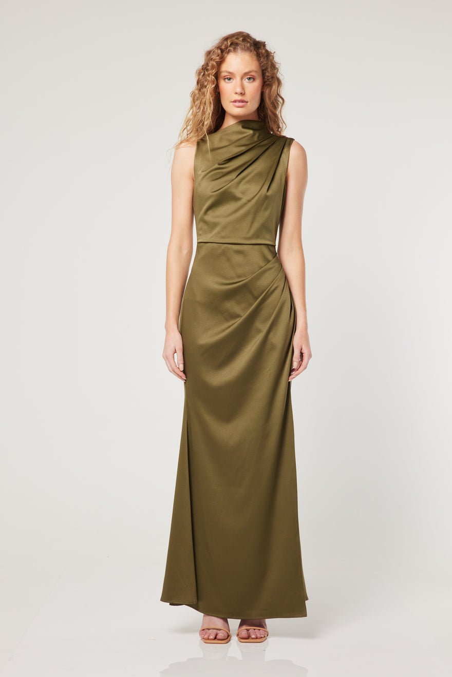 Elliatt Avalite Maxi Dress - Olive photo 4