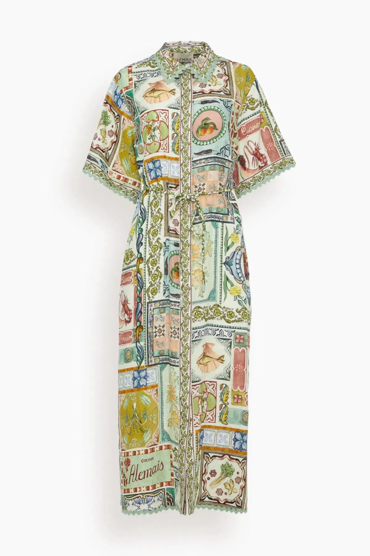 Alemais Tommasina Shirtdress Multi Size 12 photo 6