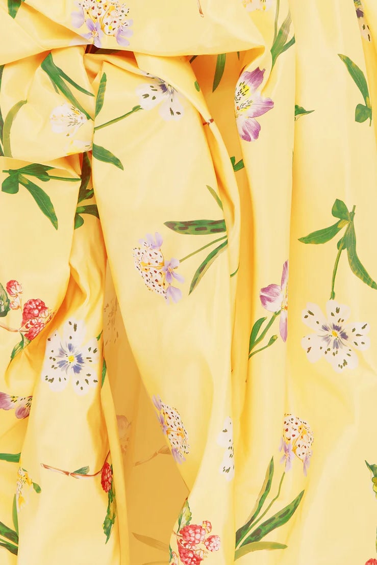 LEO LIN MAXIME VOLUMINOUS GOWN - WILD FLOWER IN SORBET photo 6