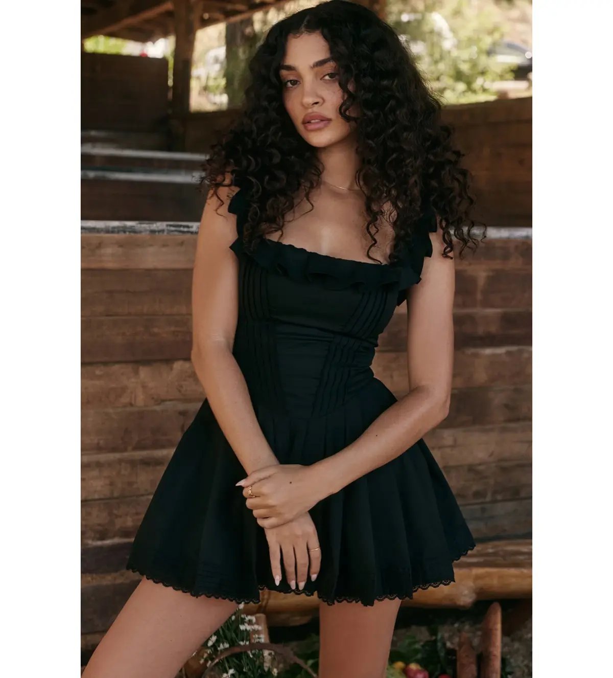 House Of Cb Jemima Dress Black Size 8 photo 2