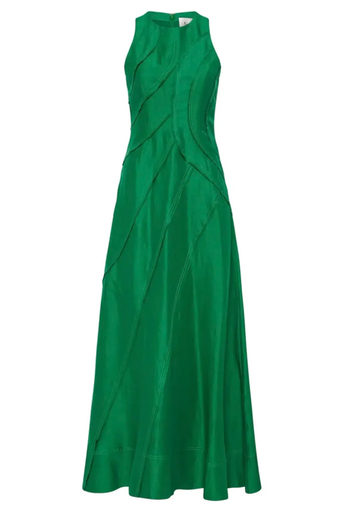 Aje Faraway Midi Dress Emerald Green Size 8 photo 5