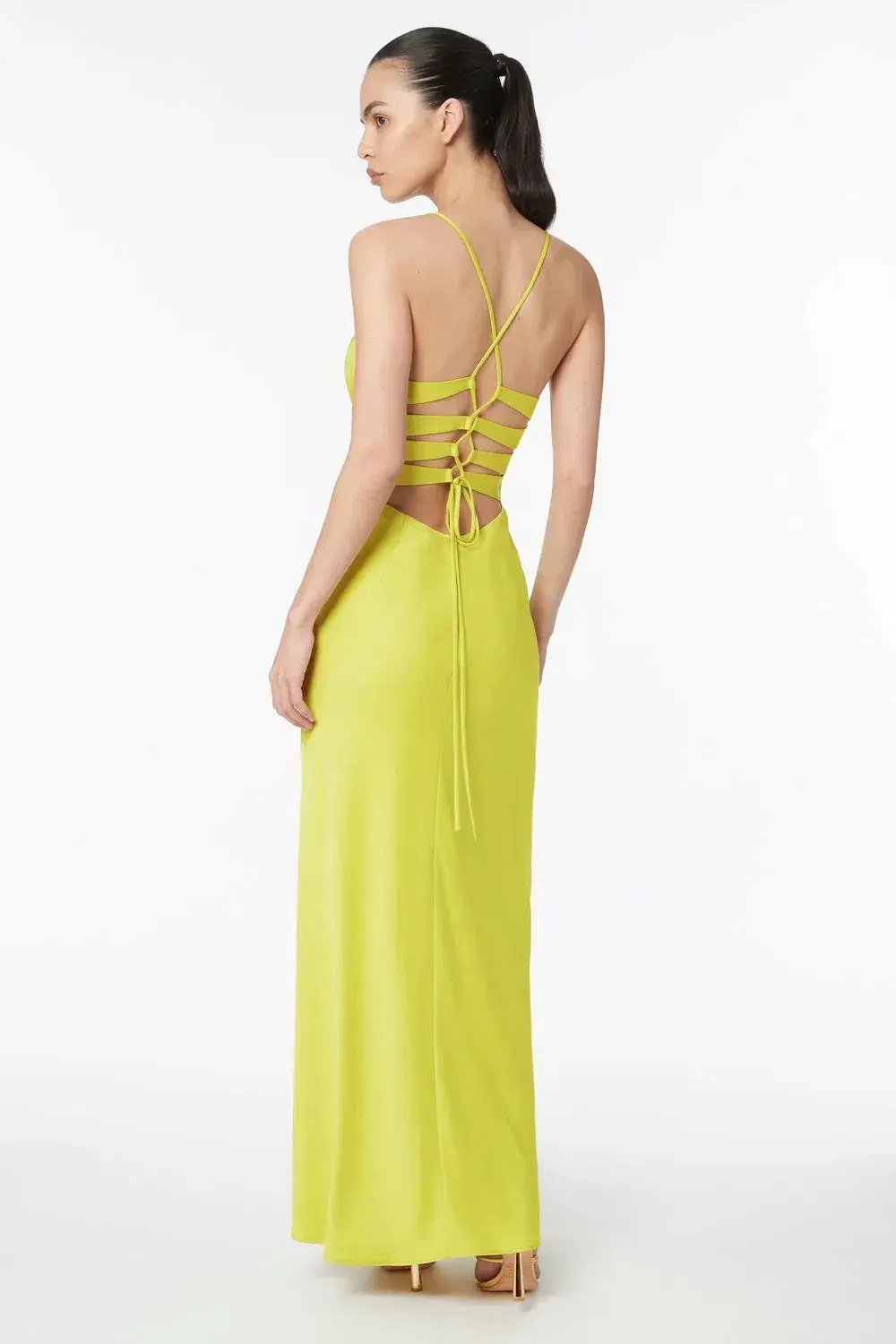Manning Cartell Time to Shine Slip Dress Lime Size 6 photo 2