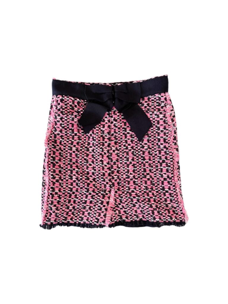 Lanvin Pink Tweed Skirt photo 3