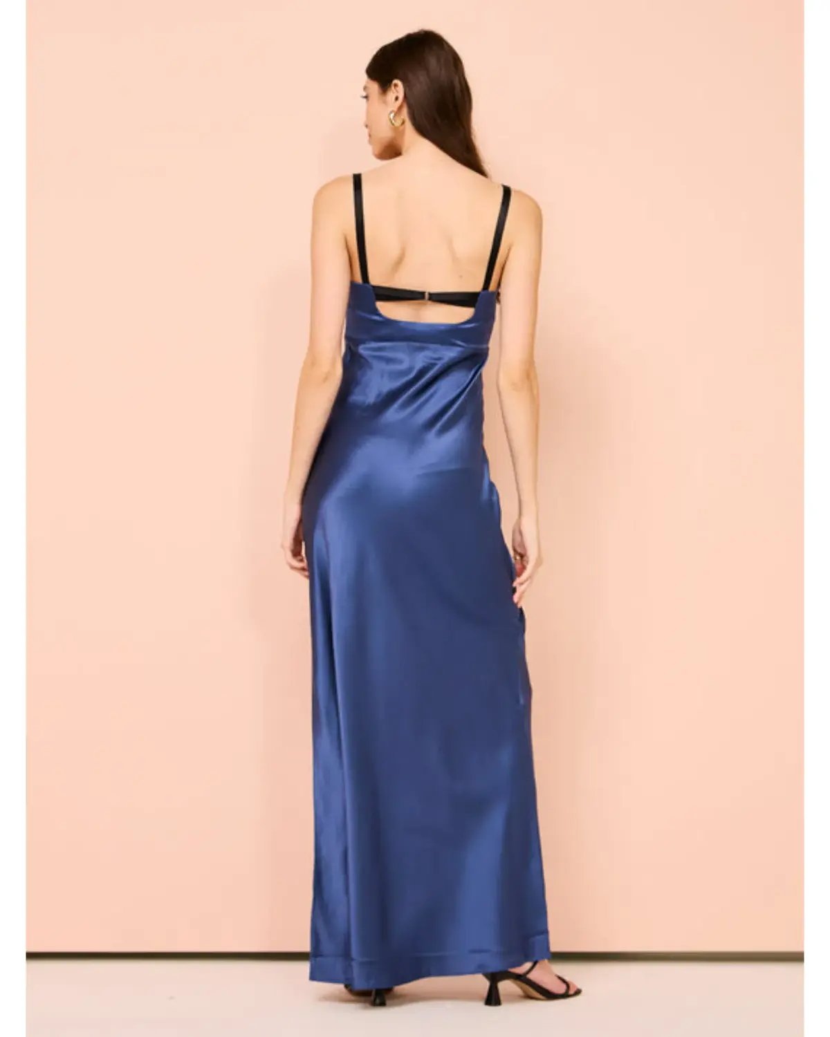 Sir The Label Depeche Balconette Gown In Dark Blue Size 1 / AU 8 photo 2