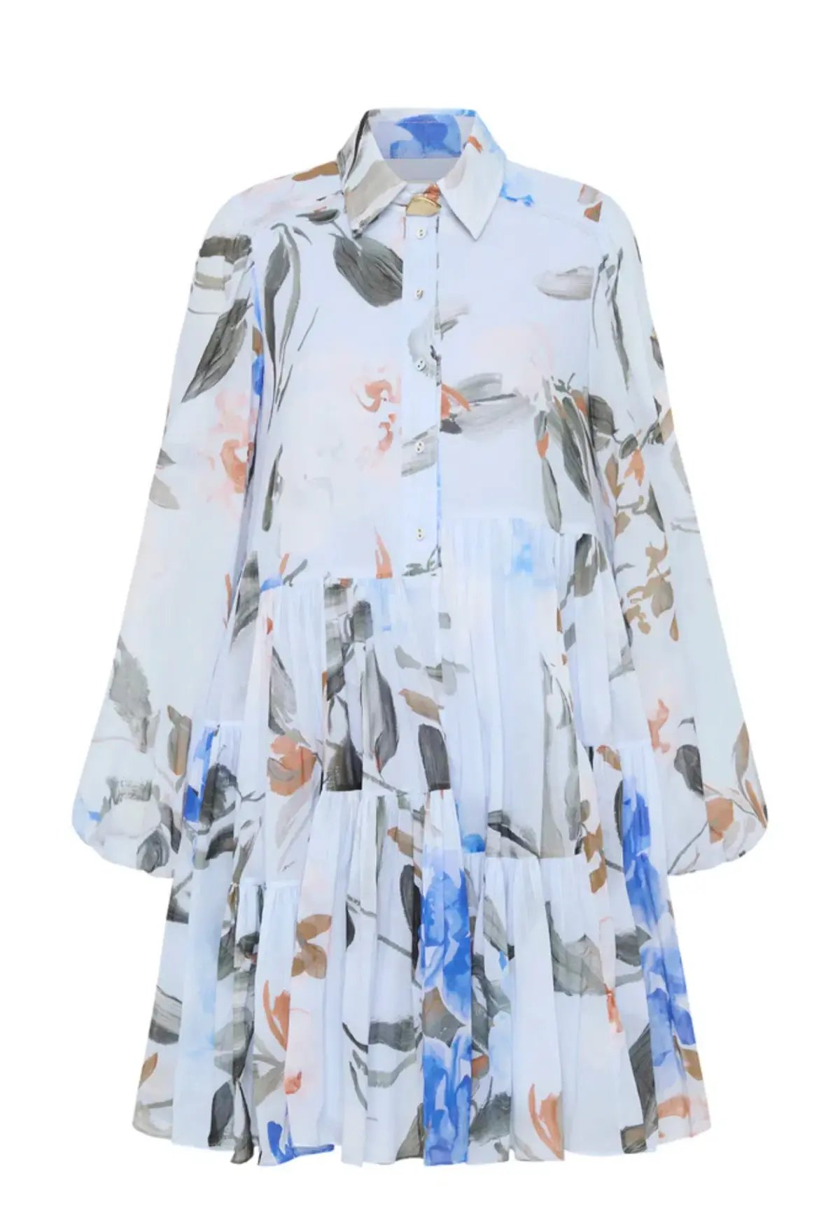 Aje Georgia Smock Mini Dress Print Size AU 8 photo 4