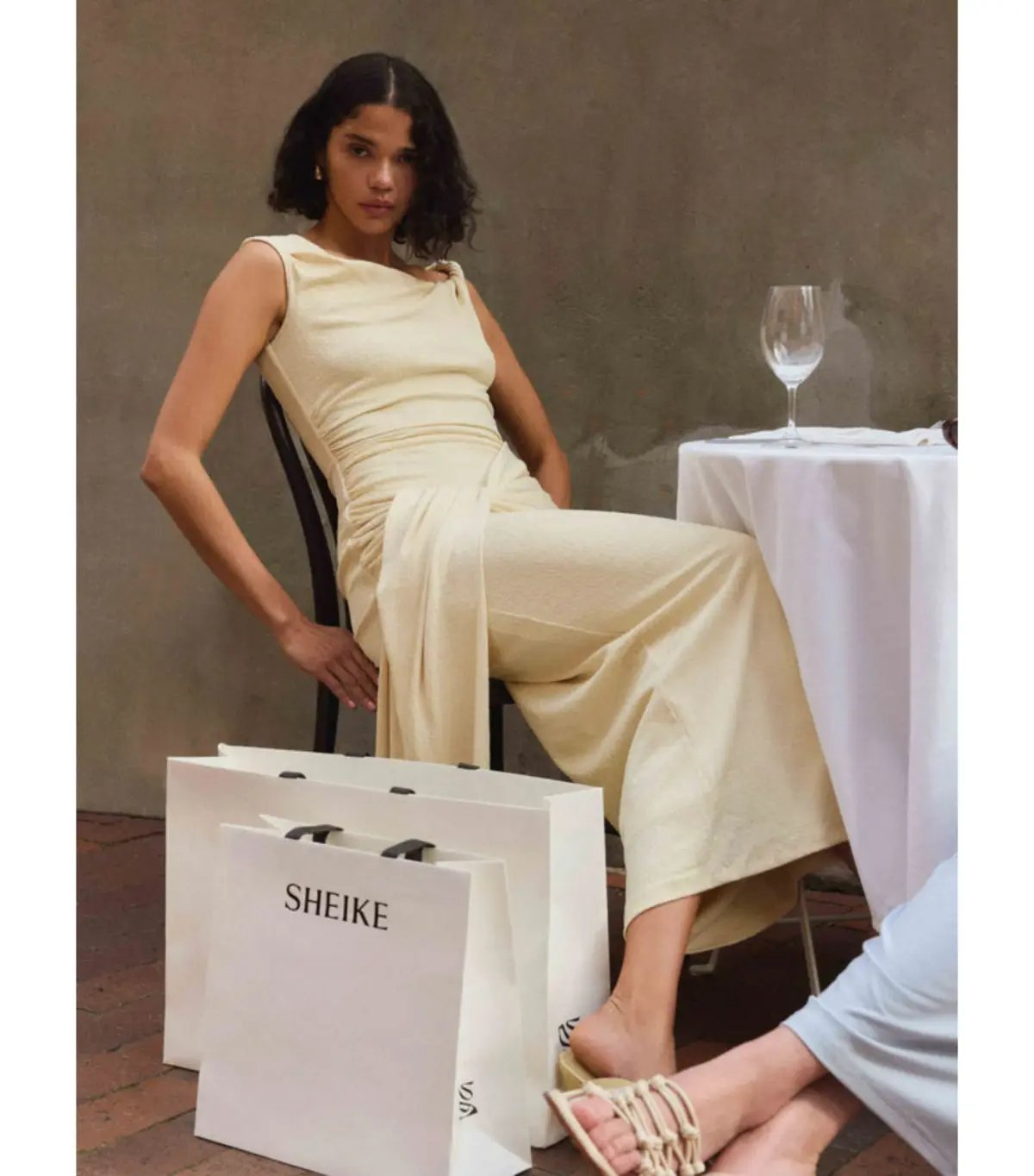 Sheike Olivia Maxi Dress Pale Yellow Size AU 12 photo 5