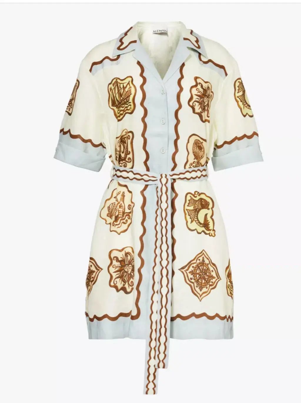 Alemais Relic Mini Dress Multi Size 14 photo 6