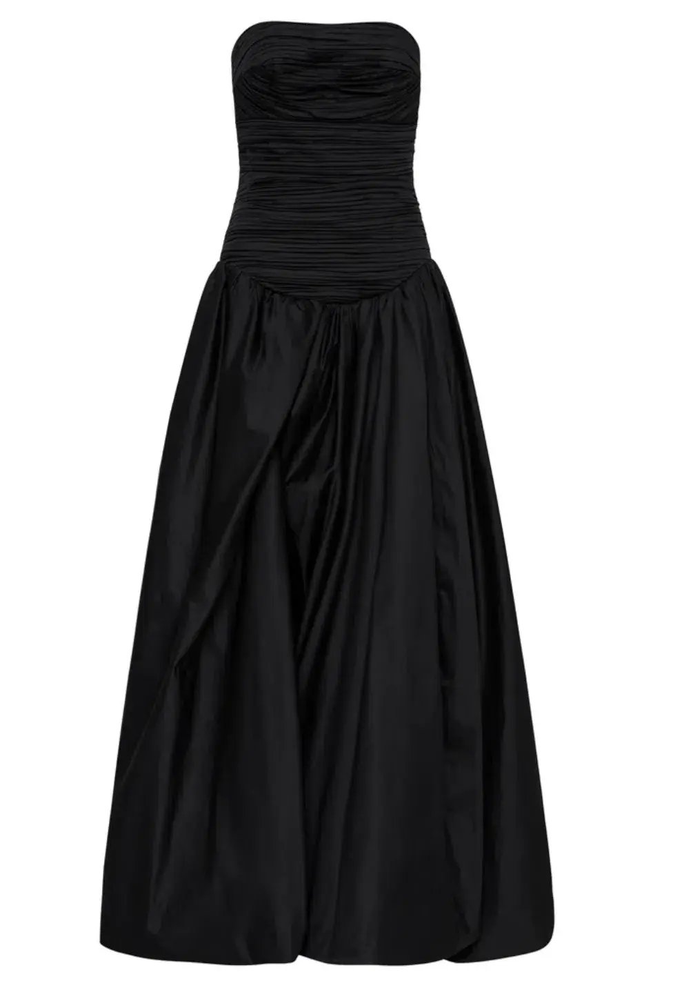 Aje  Violette Bubble Hem Maxi Dress Black Size 10 photo 3