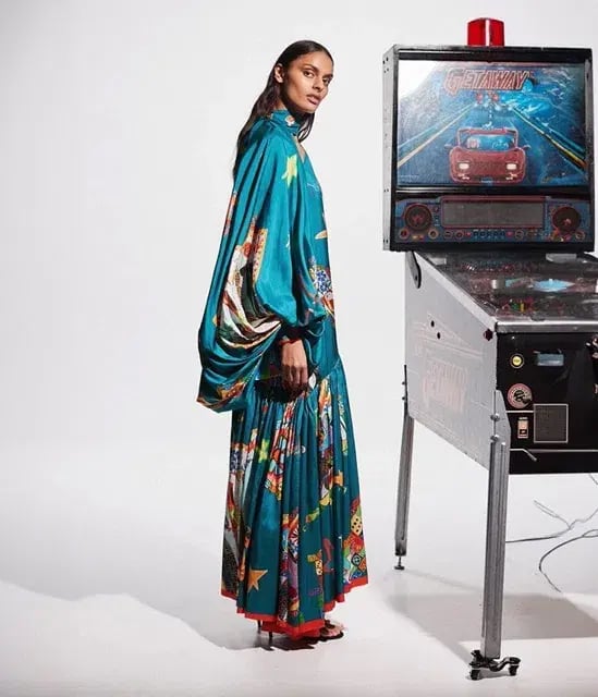 ALEMAIS Rollers Gown Multi Size 10 AU photo 2