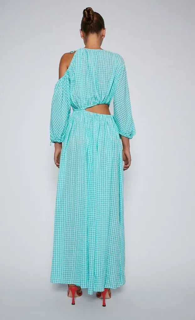 Scanlan Theodore Gingham Draw Cord Dress Mint Size 6 photo 3