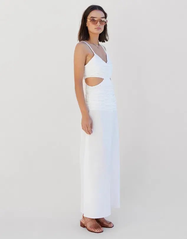 Suboo Aster Cut Out Maxi Dress White Size Xs/Au 6 photo 2