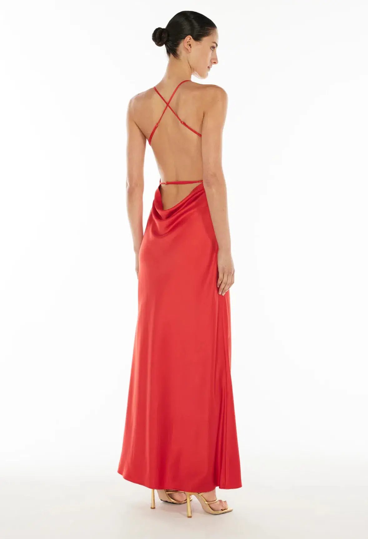 Saturation point slip dress red size 4 photo 3