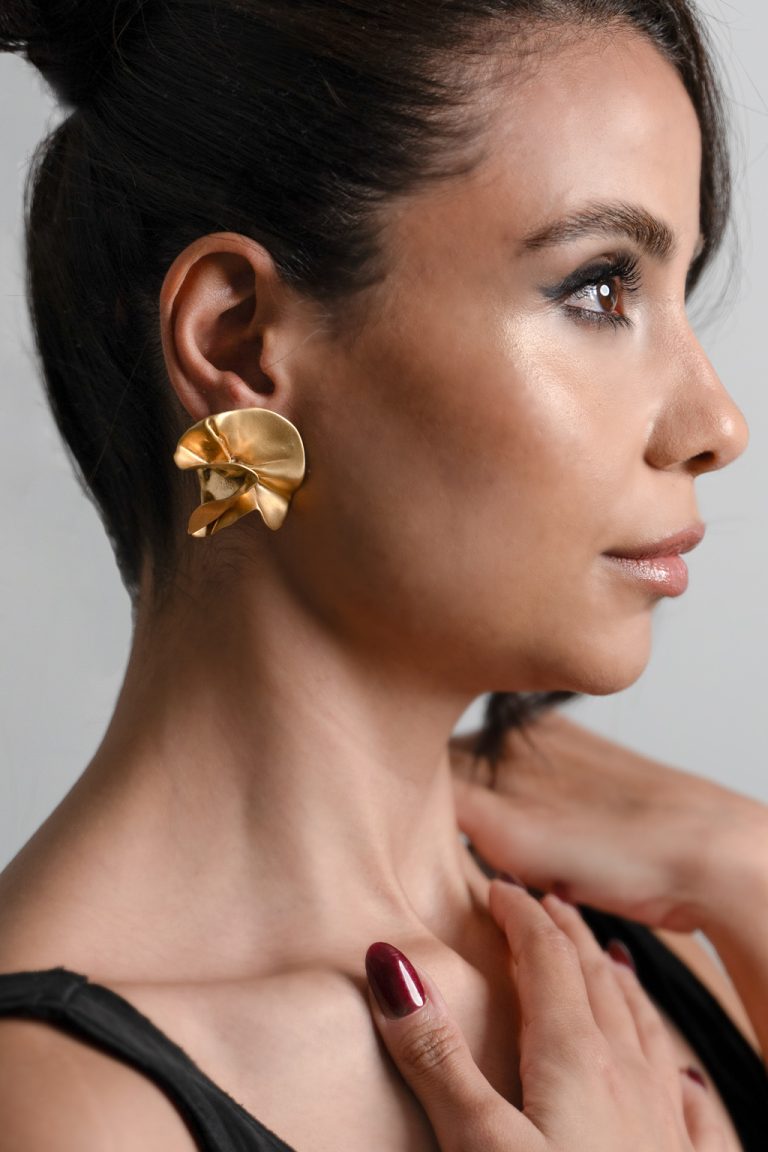 Sterling King Delphinium Earrings Gold photo 4