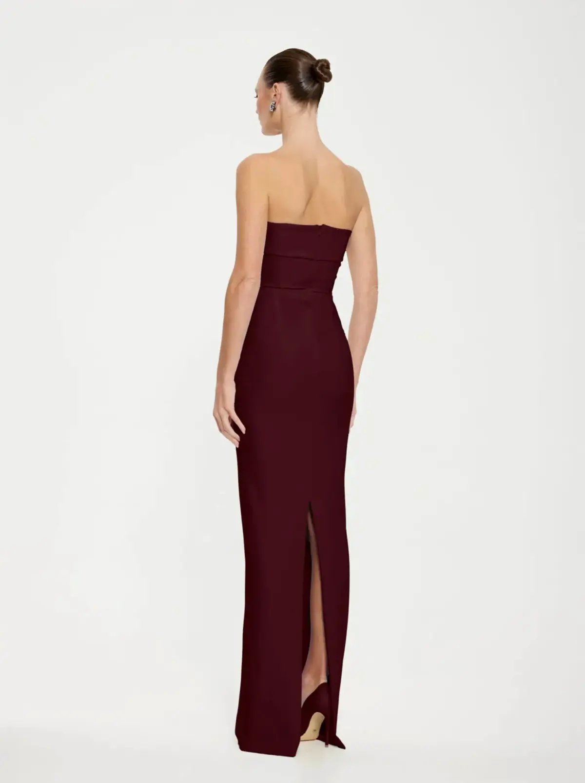 Effie Kats - MONROE GOWN - Wine - Size XS (6) photo 3