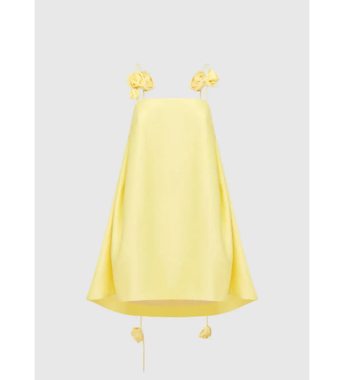 Leo Lin Fiona Rose Mini Dress Yellow Size 12 photo 3