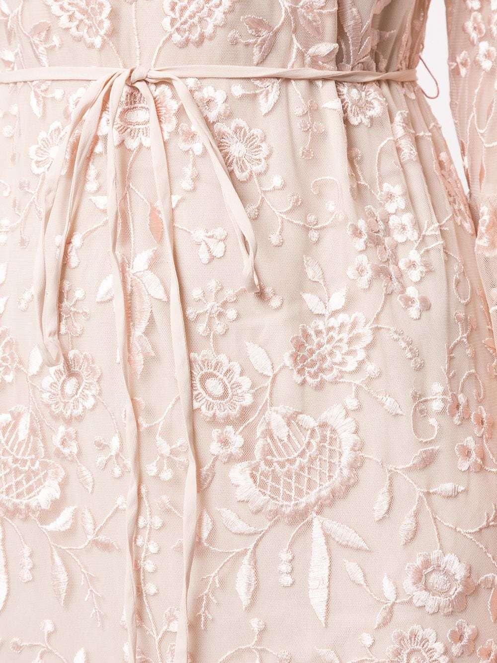 Needle & Thread sheer floral tie waist gown photo 3