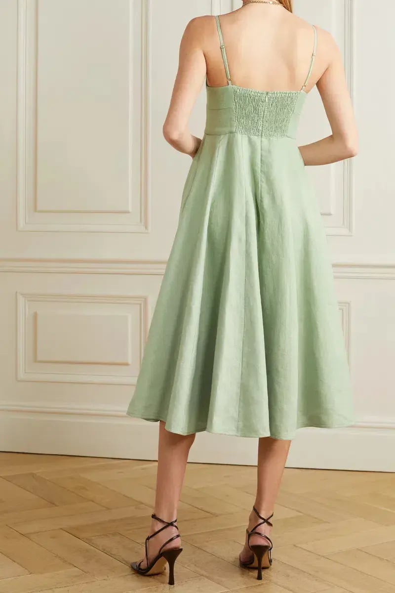 Zimmermann Ballerina Picnic Midi Dress Sage Size 0P / AU 6 photo 2