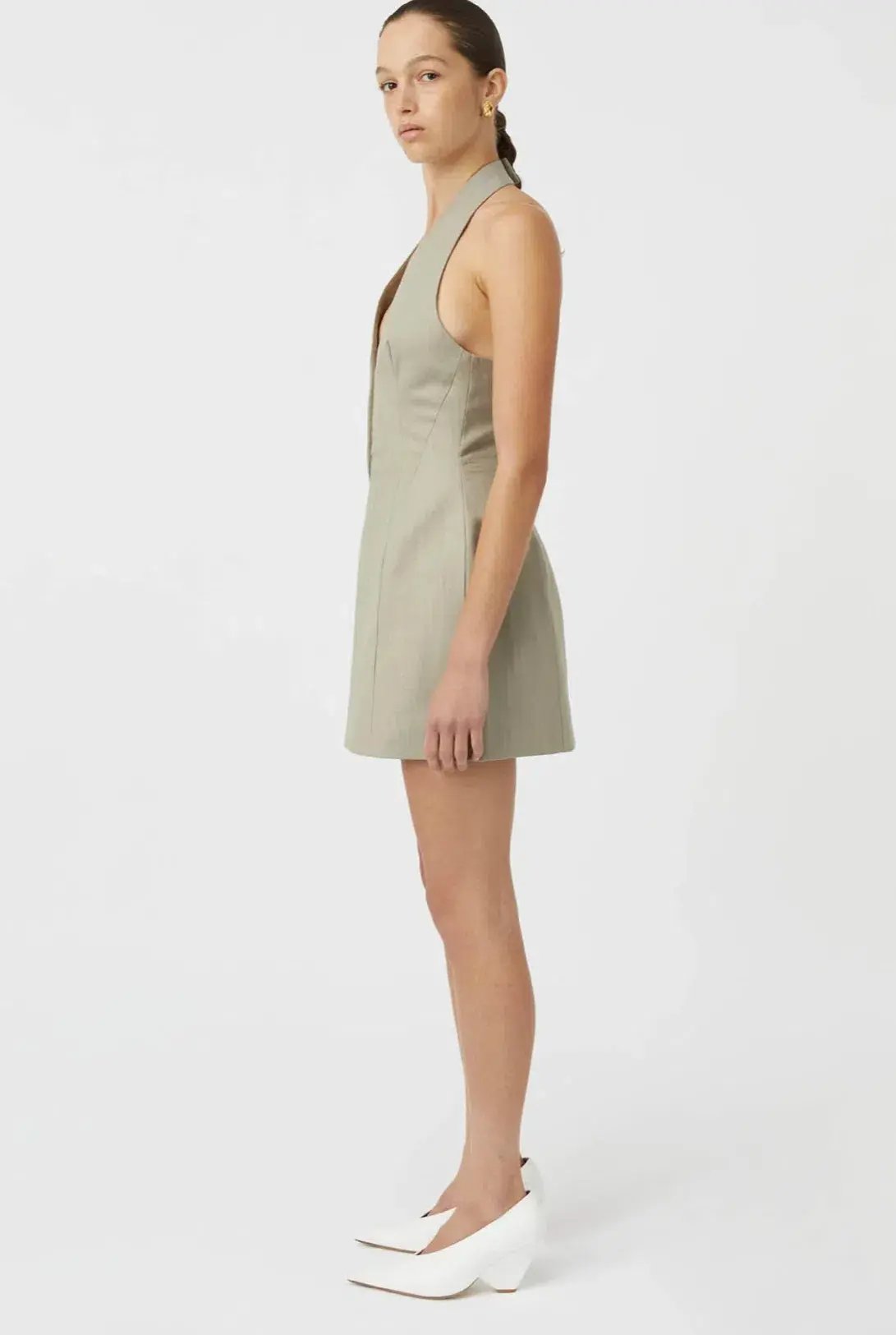 Camilla and Marc Pompidou Mini Dress Light Brown Size 10 photo 7