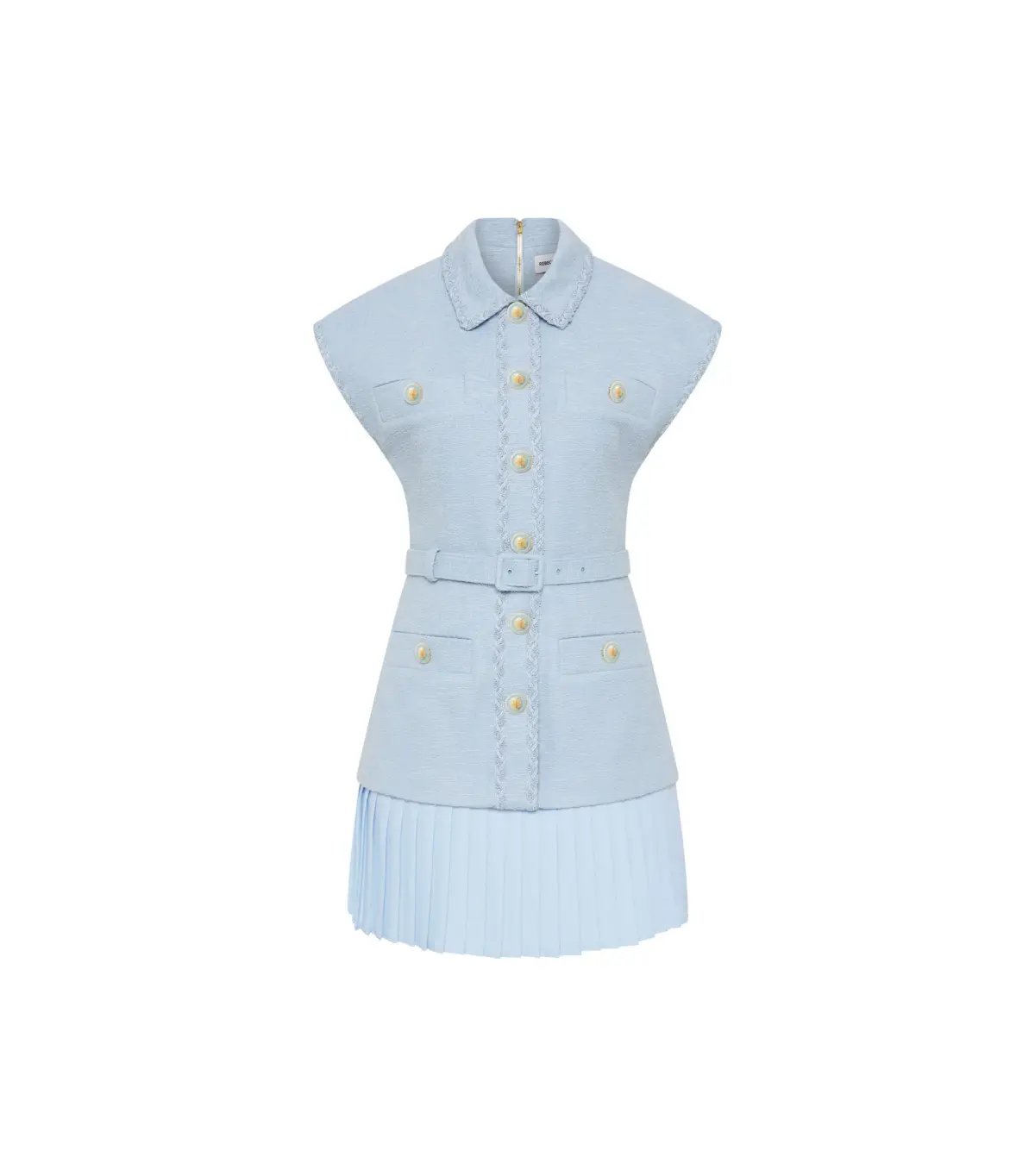 Rebecca Vallance Jonie Mini Dress Pale Blue Size 8 photo 4