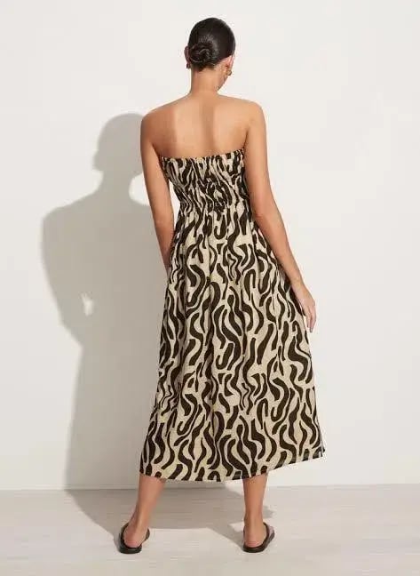 Faithful The Brand Midi Dress Print Size AU 8 photo 3