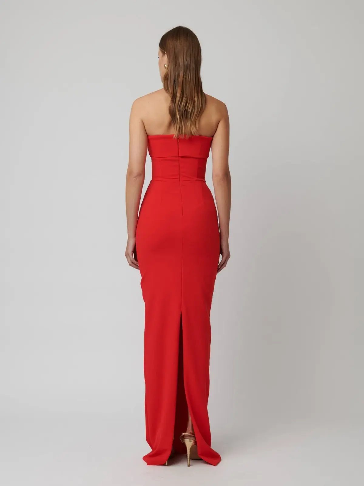 Effie Kats Monroe Gown Cherry Red Size XS / AU 6 photo 3