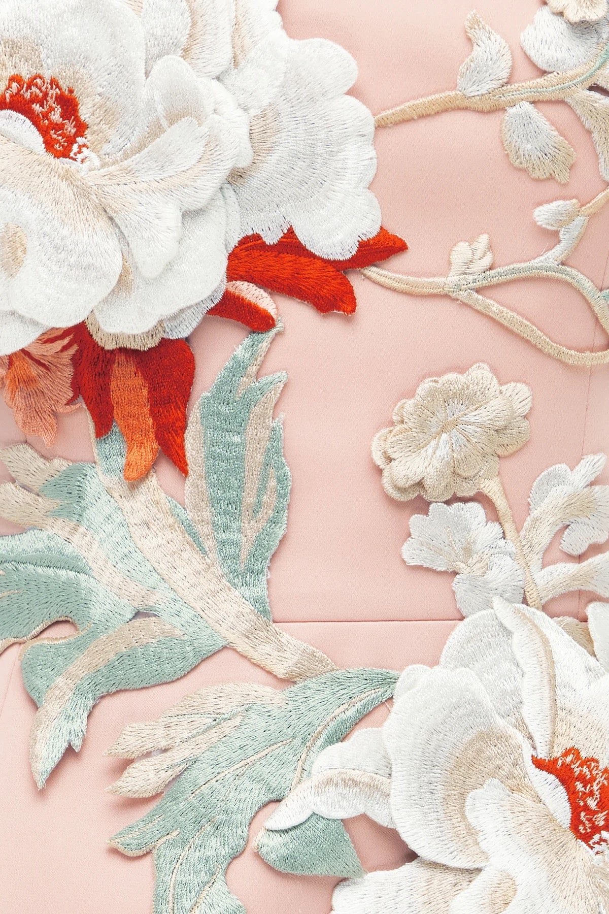 LEO LIN ROSARIO APPLIQUÉ BUSTIER MINI DRESS - PEONY PRINT photo 7