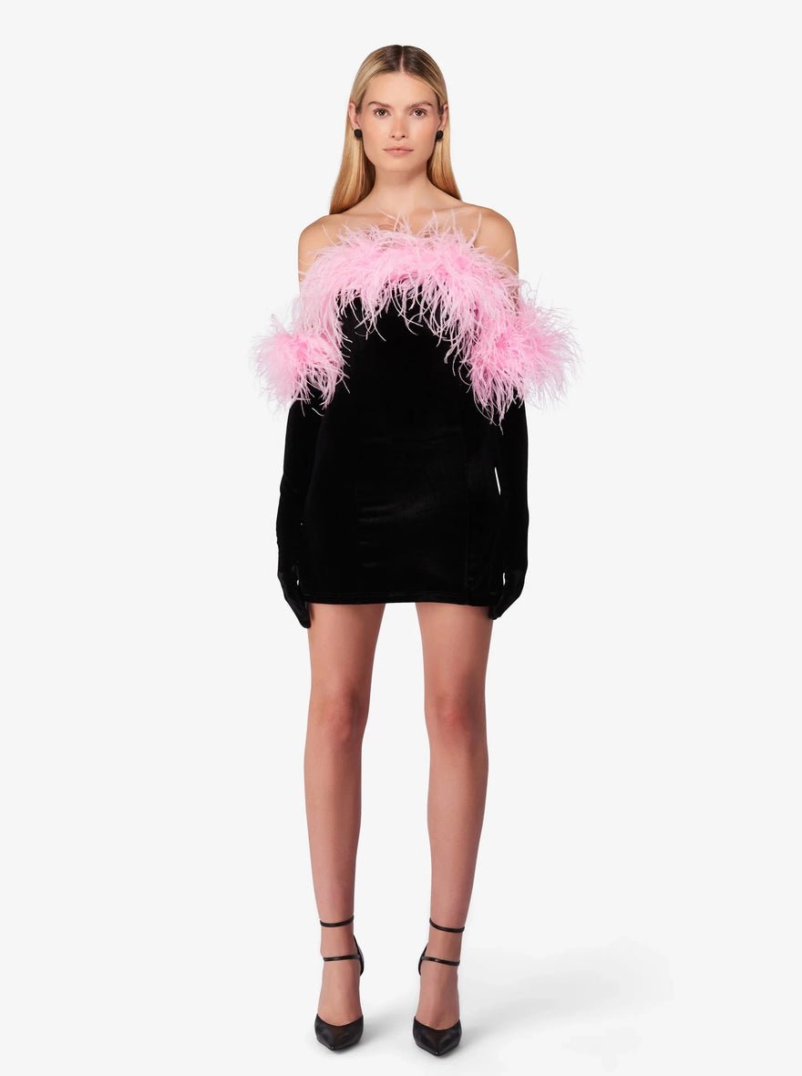 Miscreants Cupid Dress & Gloves In Pink photo 2