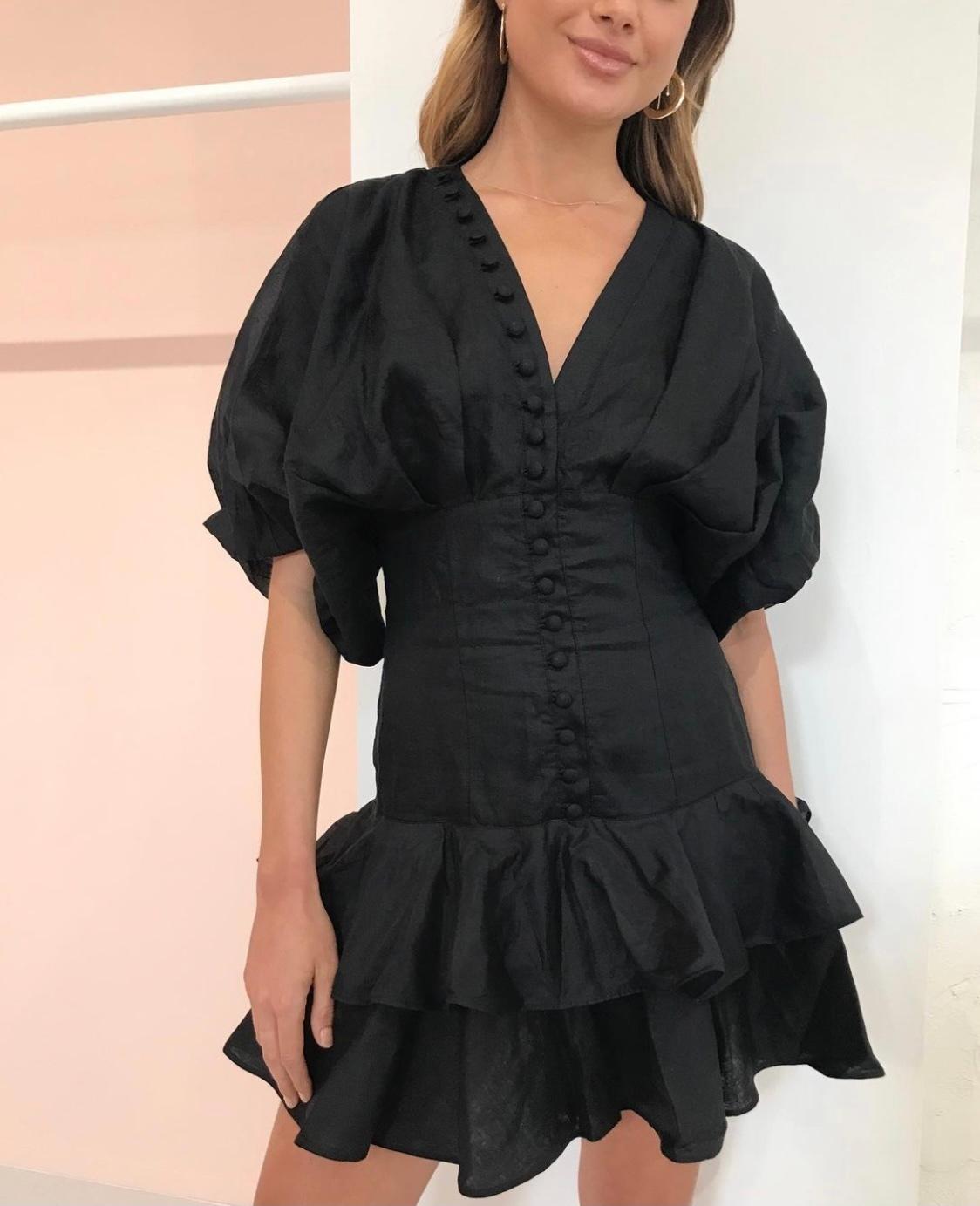Joslin Presley Mini Dress Black Size 8 photo 4