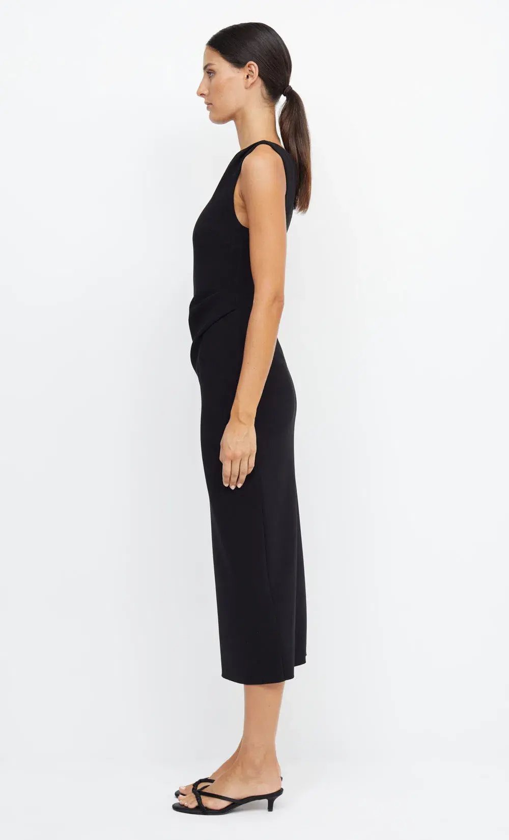 Bec & Bridge Be Mine Asym Midi Dress in Black photo 2