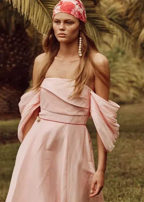 Talulah Dahlia Midi Dress Pink Size 8 photo 2