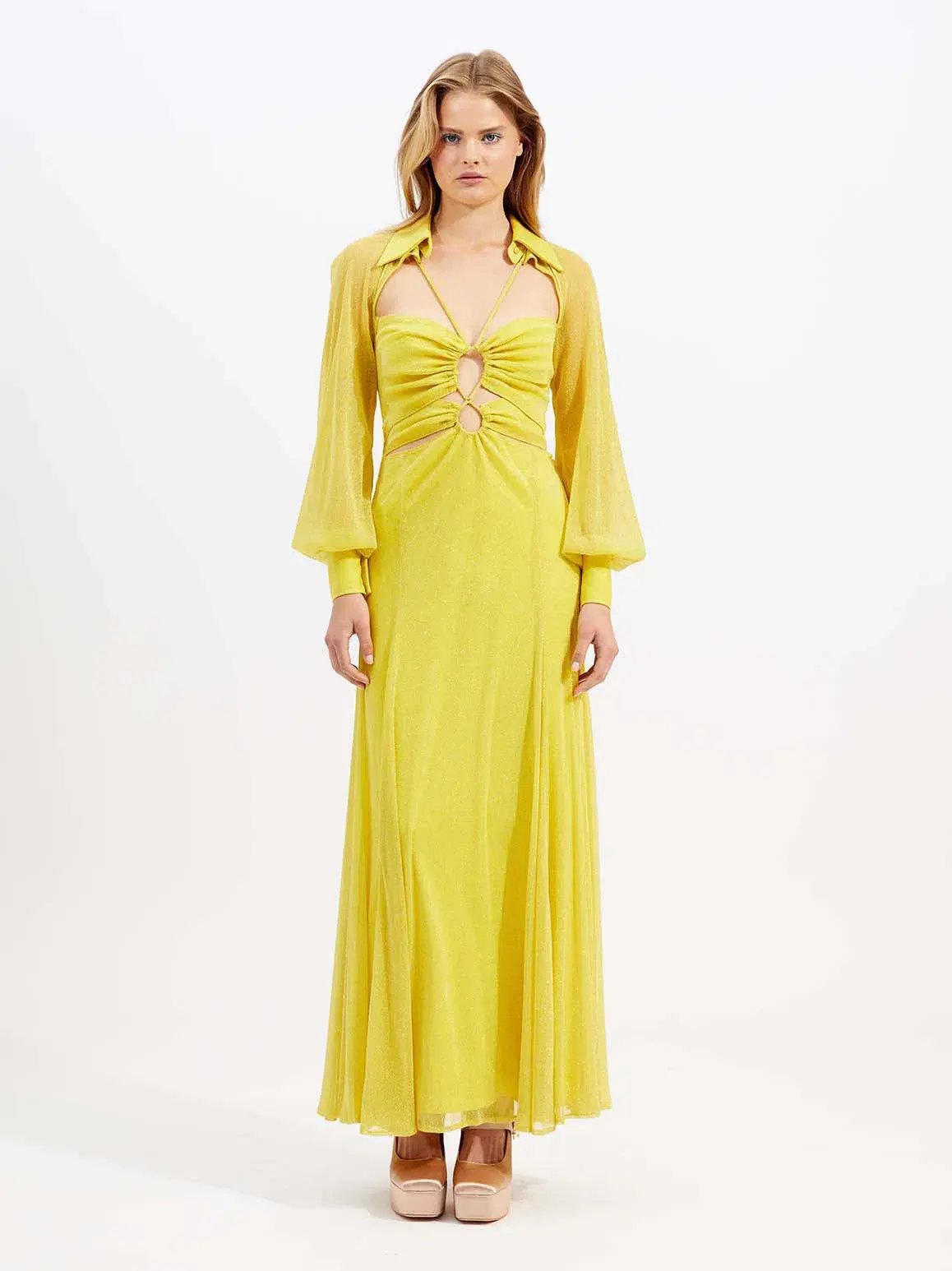 Alice McCall Sunset Kiss Midi Dress in Mango Size 10 photo 2