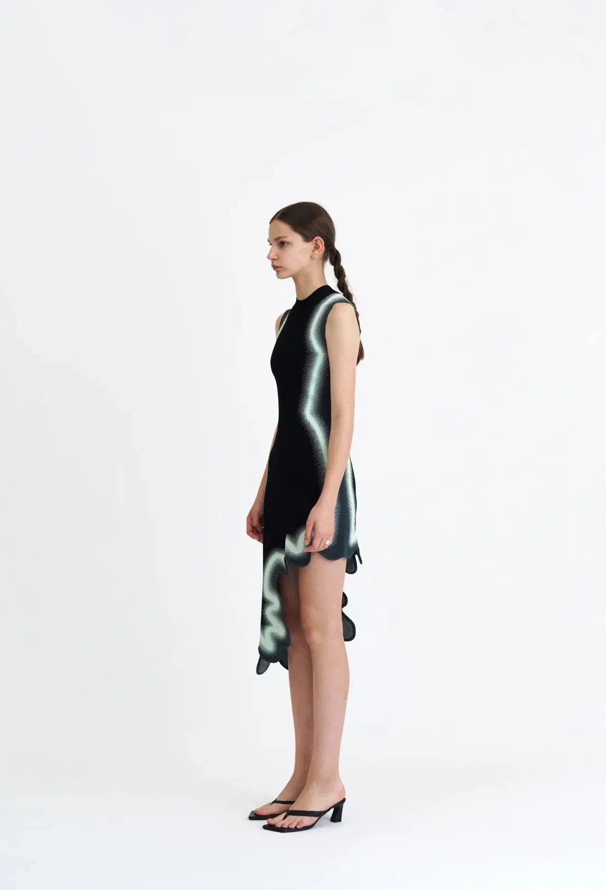 PH5 Brooklyn Wavy Asymmetric Dress Black Size S / AU 8 photo 2