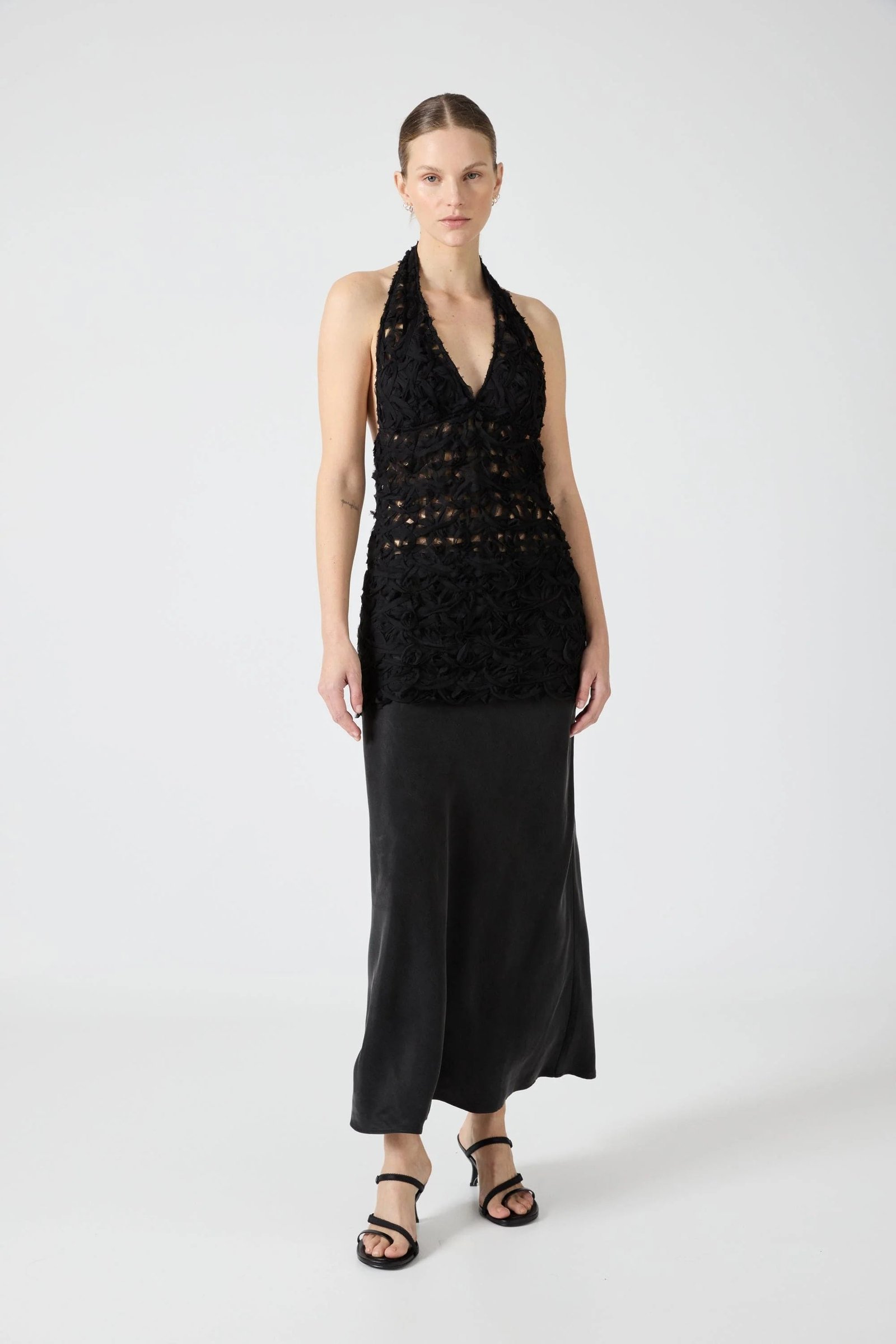 THIRD FORM ETHEREAL MAXI DRESS - BLACK photo 4