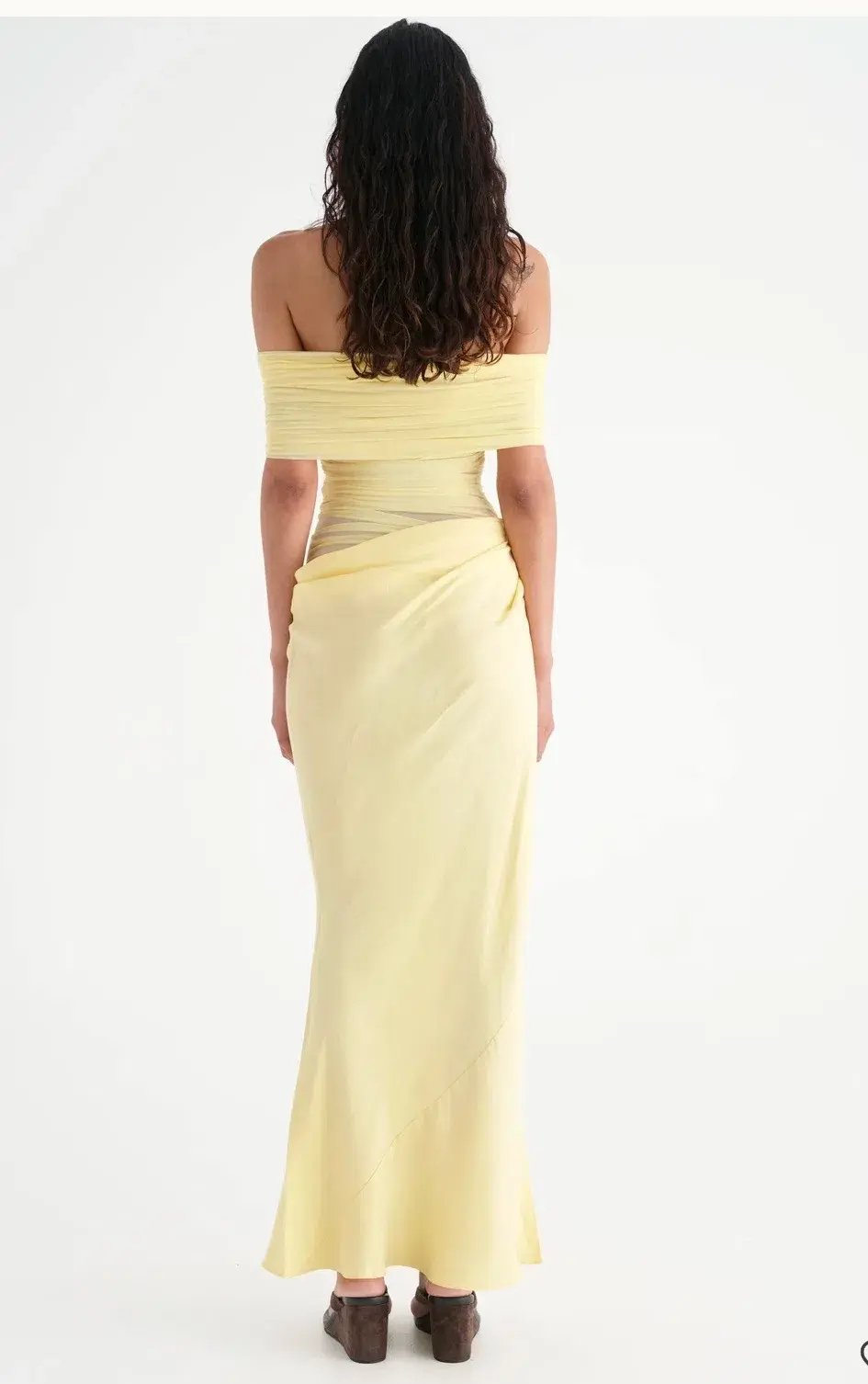 BENNI Nico Off Shoulder Maxi Dress Butter 14 photo 3
