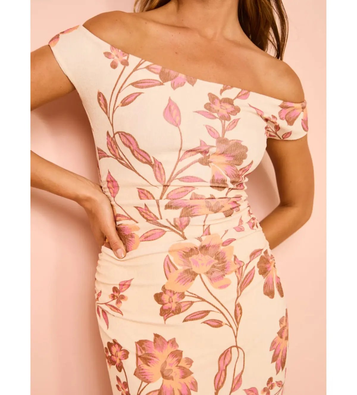 Ownley Ines Midi Dress Vanilla Floral Size XS/AU 6 photo 5