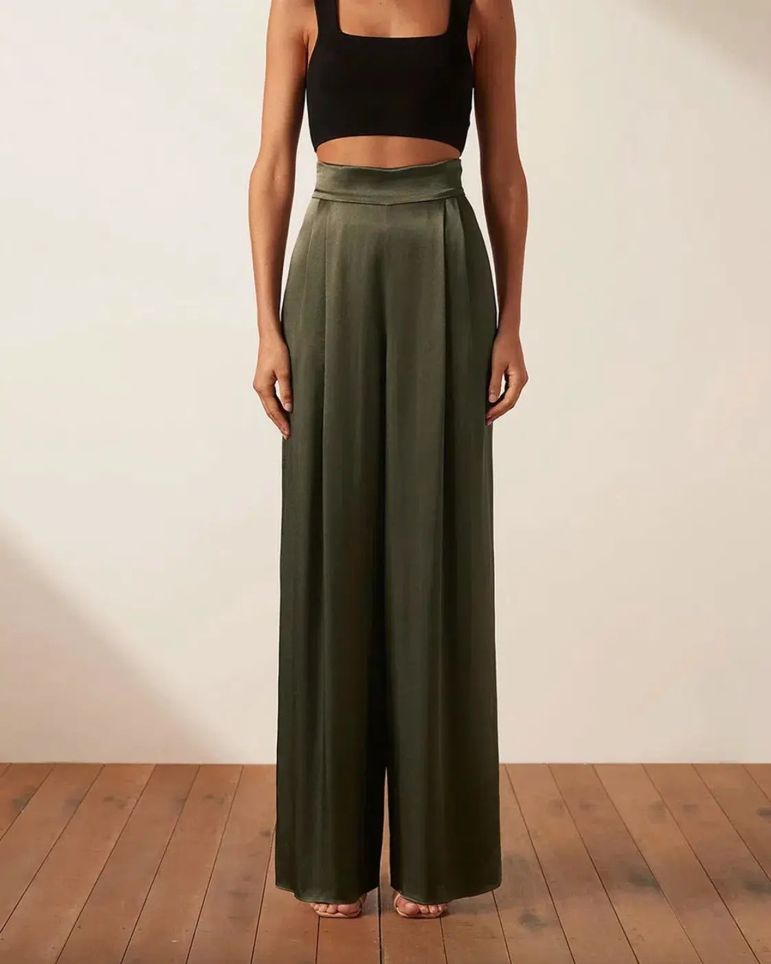 Shona Joy Giorgia Double Breasted Blazer and Tuxedo Pants Set Green Size 6 photo 3