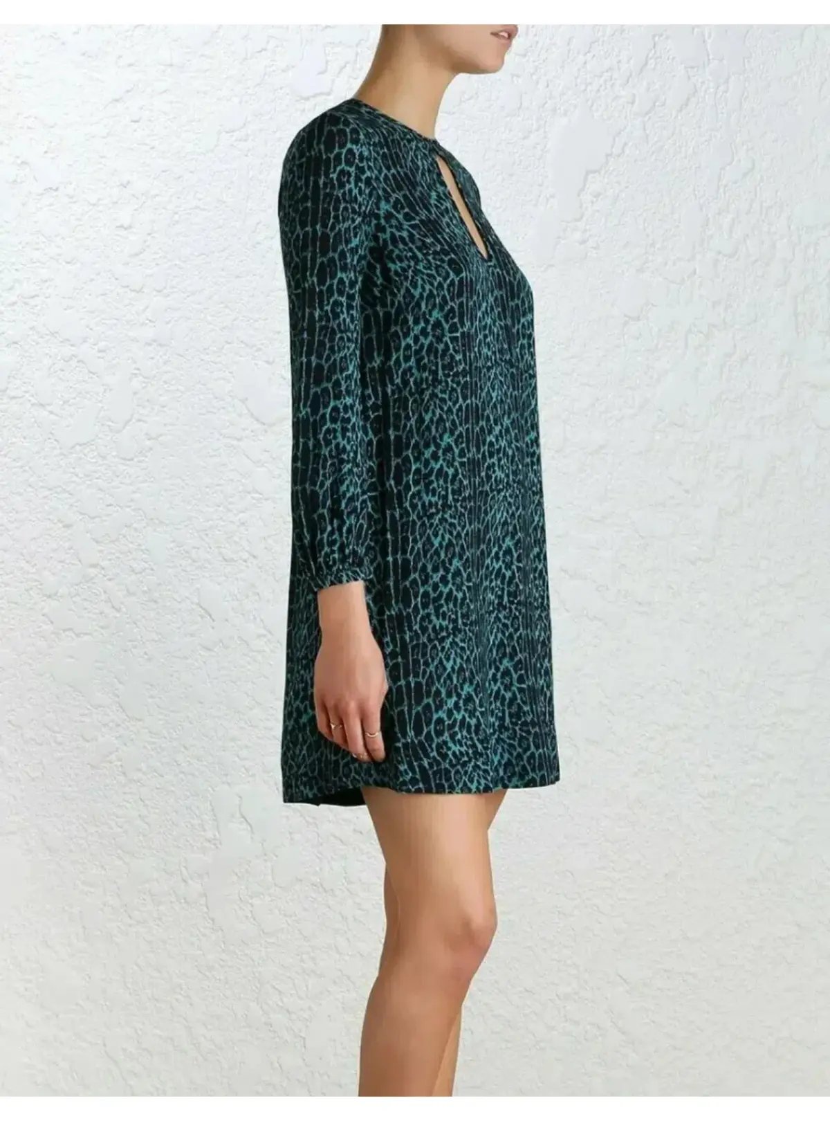 Zimmermann Esplanade Teardrop Shift Dress in Leopard Print Size 1 / AU 10 photo 3