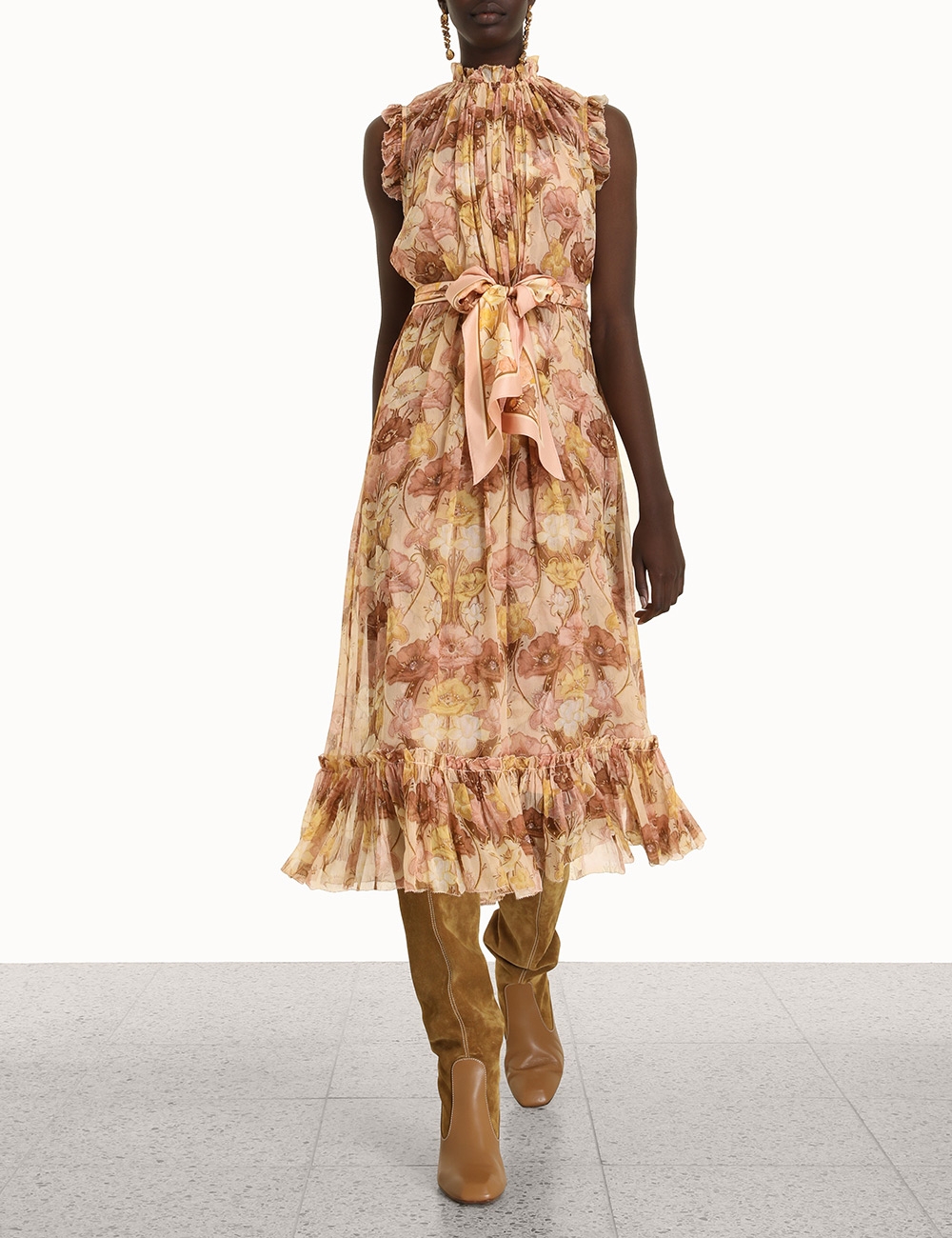 ZIMMERMANN TEMPO FLUTTER MIDI DRESS photo 2