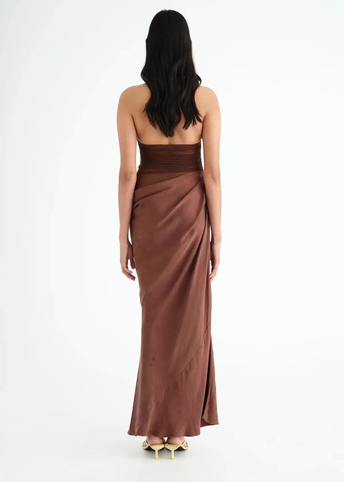 Benni Gina Maxi Dress in Chocolate Size 8 / AU 8 photo 3