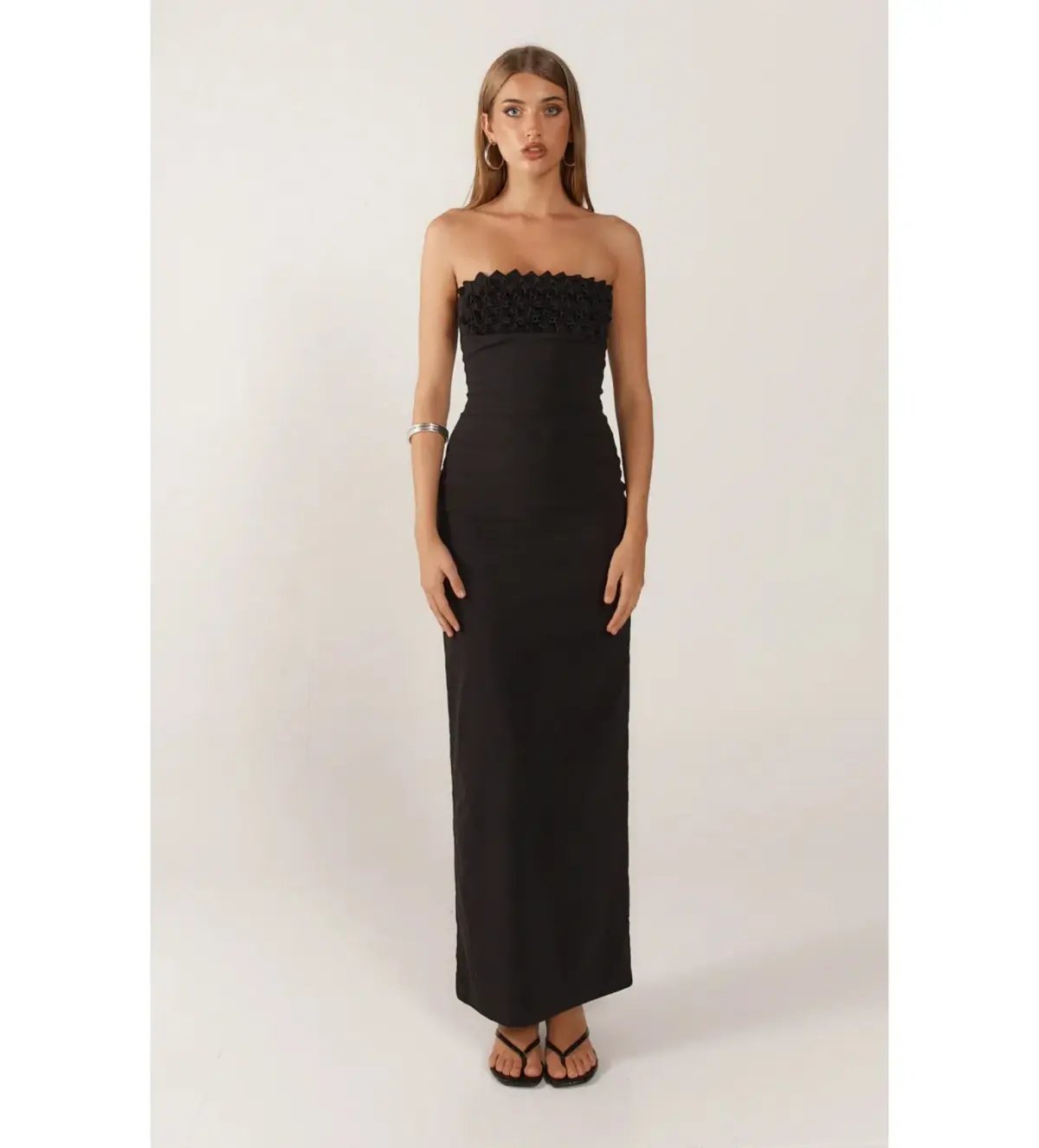 Ance Gria Margo Maxi Dress Black Size S AU 8 photo 2